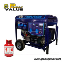 5kva natural gas powered portable engine generators, small gas genset with low price